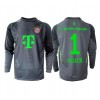 Muški Nogometni Dres Bayern Munich Manuel Neuer #1 Golmanski Gostujuci 2025-26 Dugi Rukav Muški Nogometni Dres Bayern Munich Manuel Neuer #1 Golmanski Gostujuci 2025-26 Dugi Rukav
